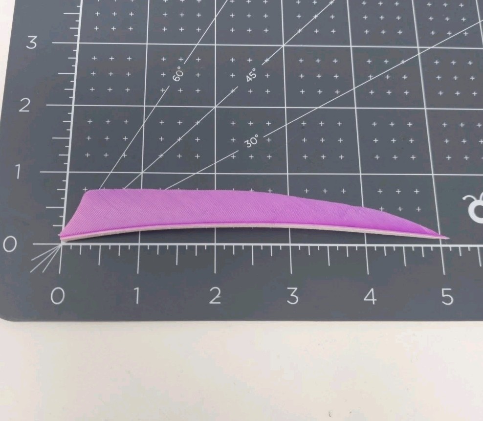 100 Pack Archery Arrow Feathers 5" Right Wing: Shield Lavender Purple
