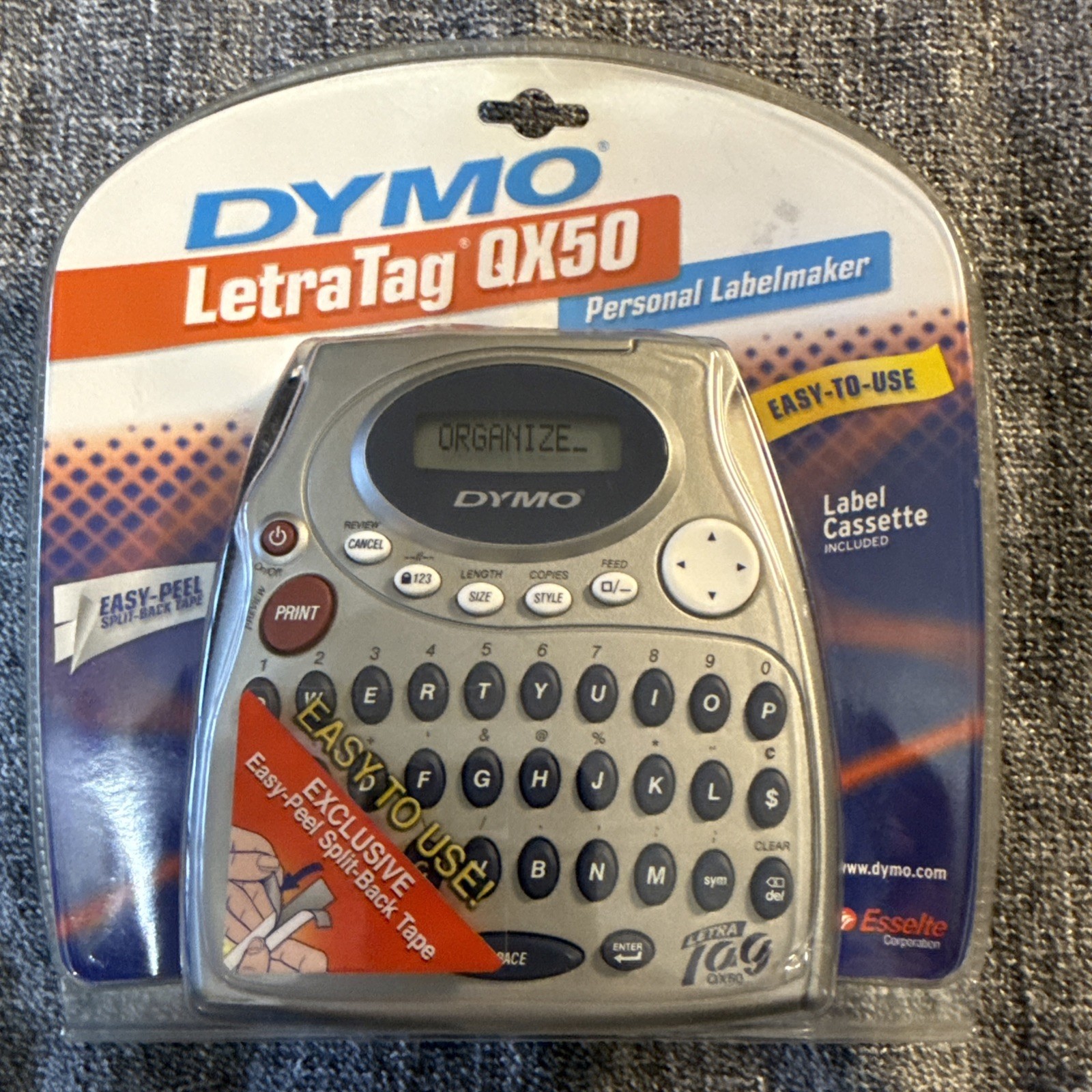 Dymo Electronic Label Maker Letra Tag QX50 Handheld Keyboard Printer  NEW SEALED