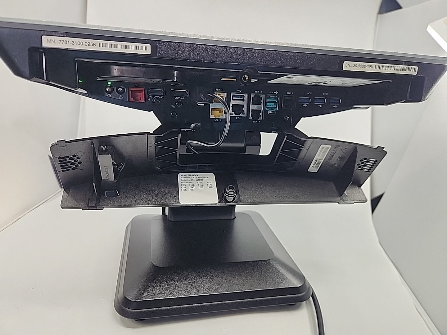 NCR 7761 POS Terminal Touchscreen Restaurant System Boots Oracle Simphony