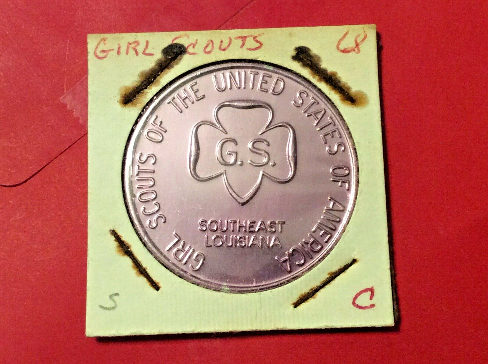 1967-1968 Girl Scouts-Southeast Louisiana Doubloon Celebrating 50th Anniversary+