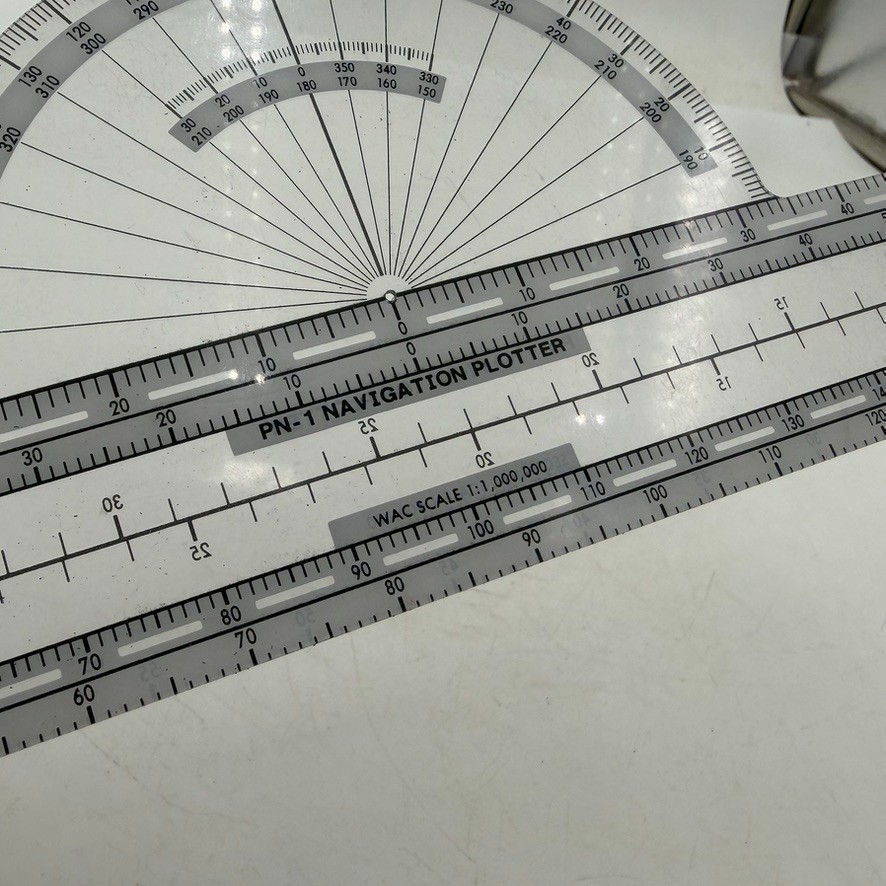 Vintage Jeppesen PN-1 Flight Navigation Plotter