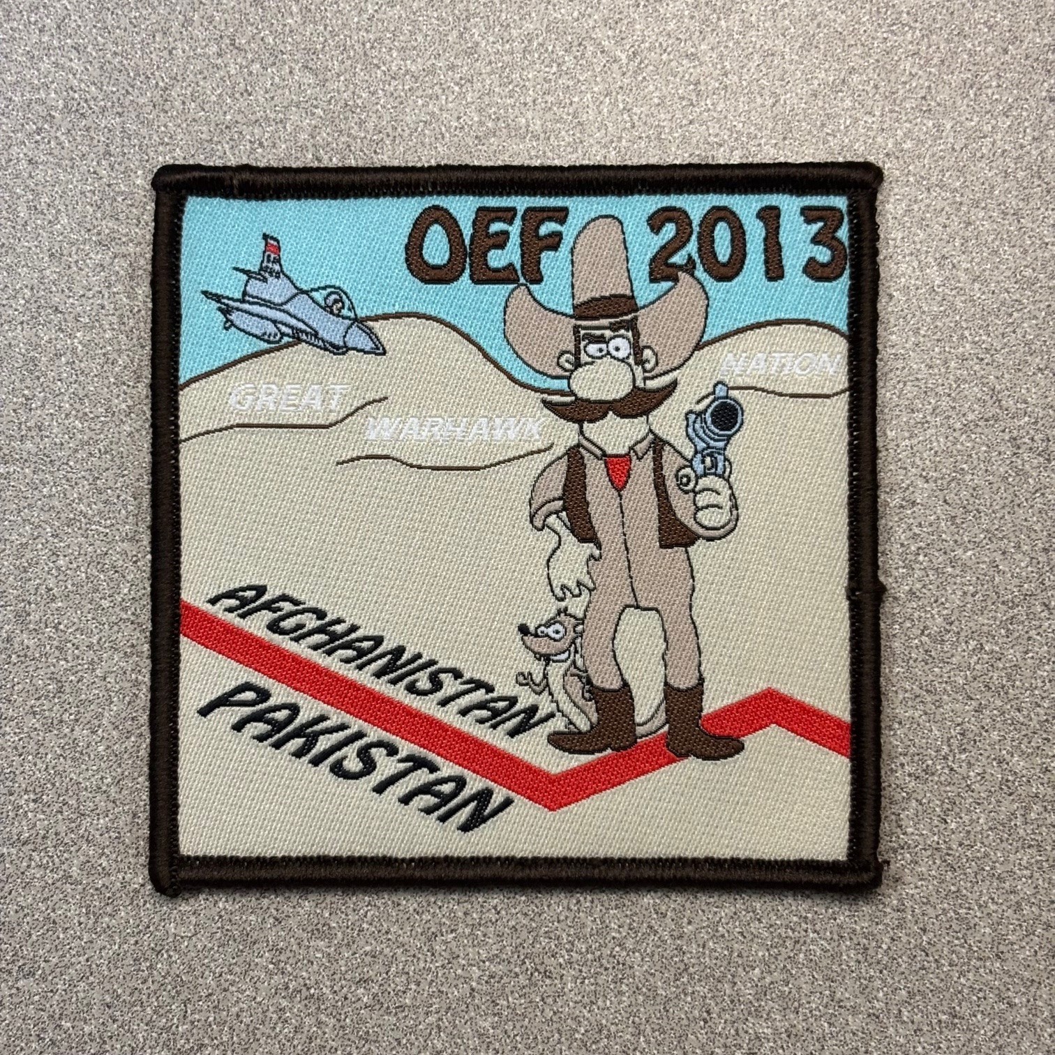 USAF 480th Fighter Squadron 2013 OEF Wild Weasel F-16CJ Air Force Patch