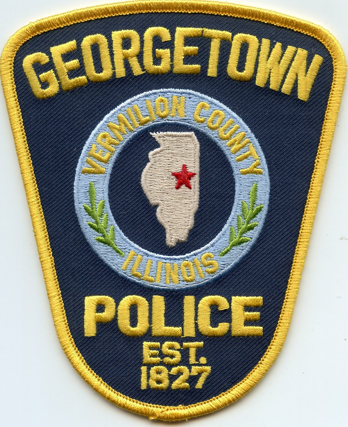 GEORGETOWN ILLINOIS POLICE Vermilion County POLICE PATCH