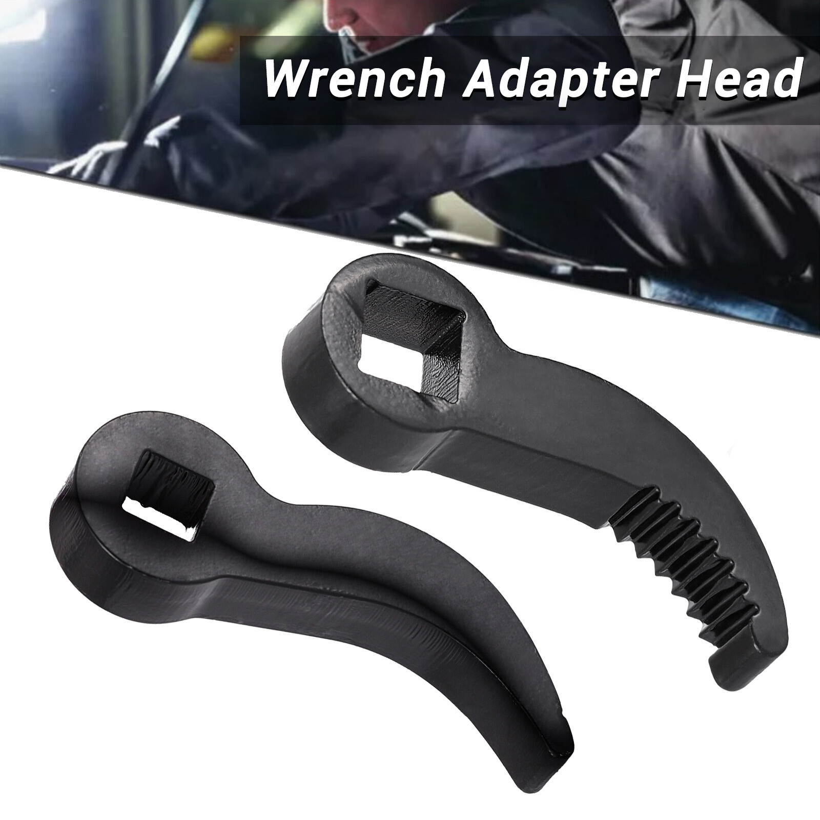 Pry Bar Wrench Adapter Head Half Shaft Removal Crowbar Ratchet Tool 1/2" 3/8"