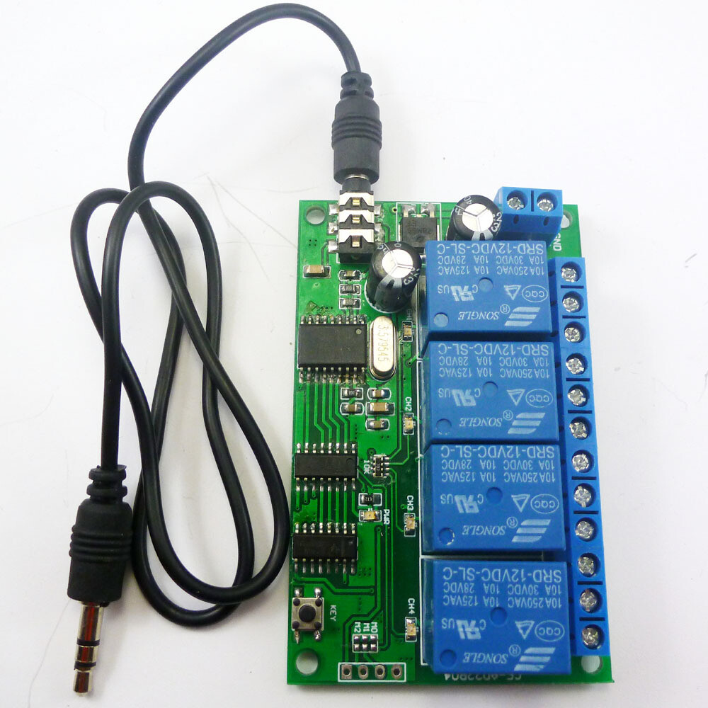 4 Channel Relay MT8870 DTMF Tone Signal Decoder Remote Control Relay Module