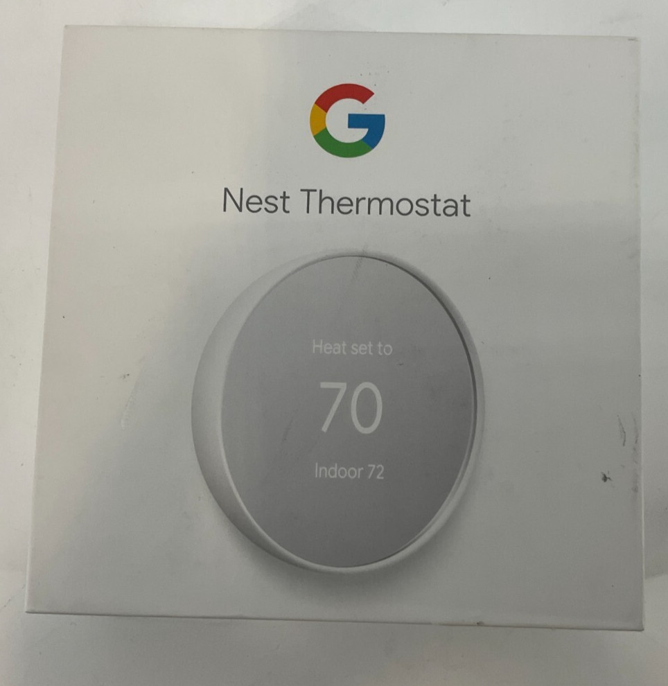 Google Nest Thermostat snow GA01334-US ✅❤️️✅❤️️ OPEN BOX! ✅❤️️✅❤️️