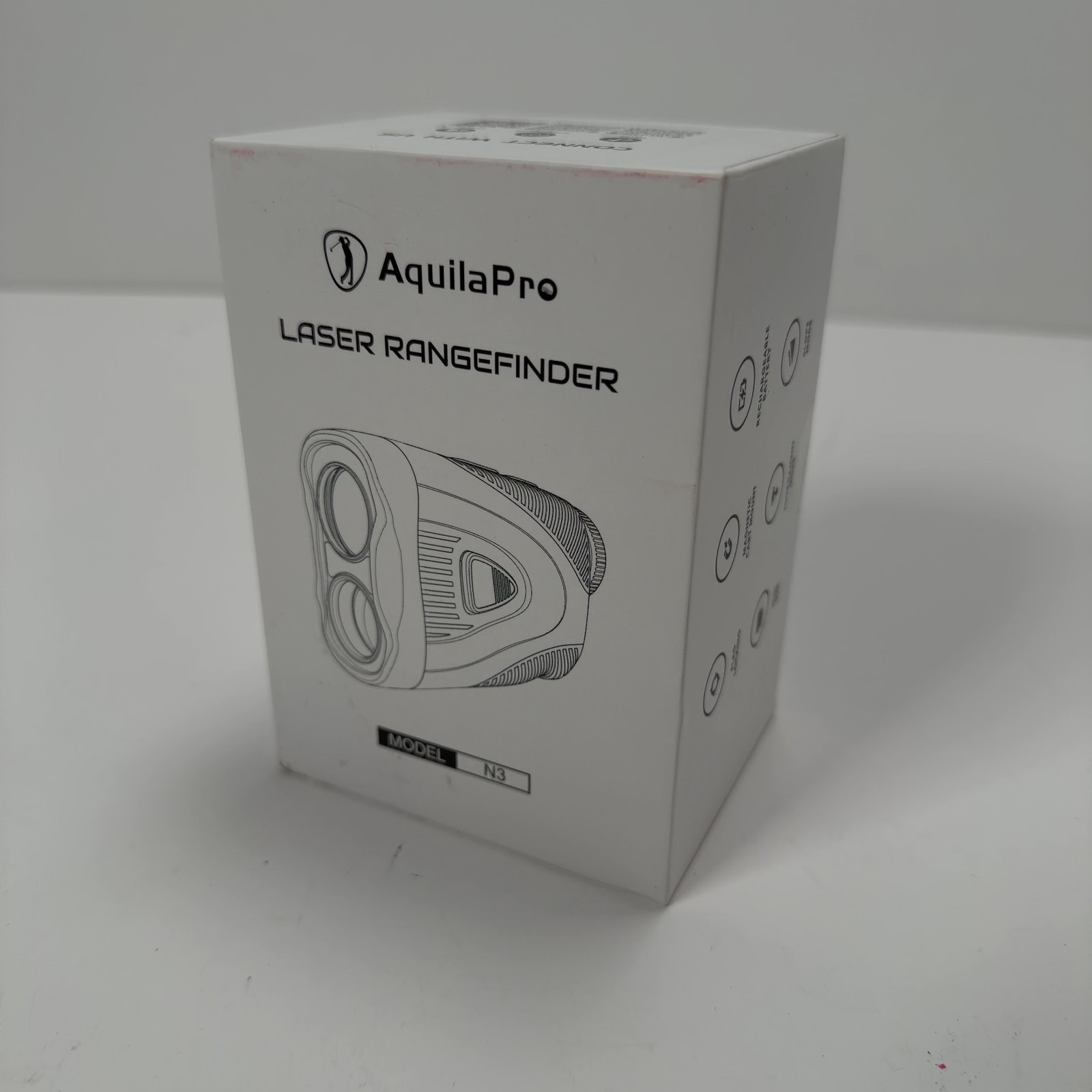 AquilaPro Laser Rangefinder with Carrying Case - Golf Distance Measuring - New