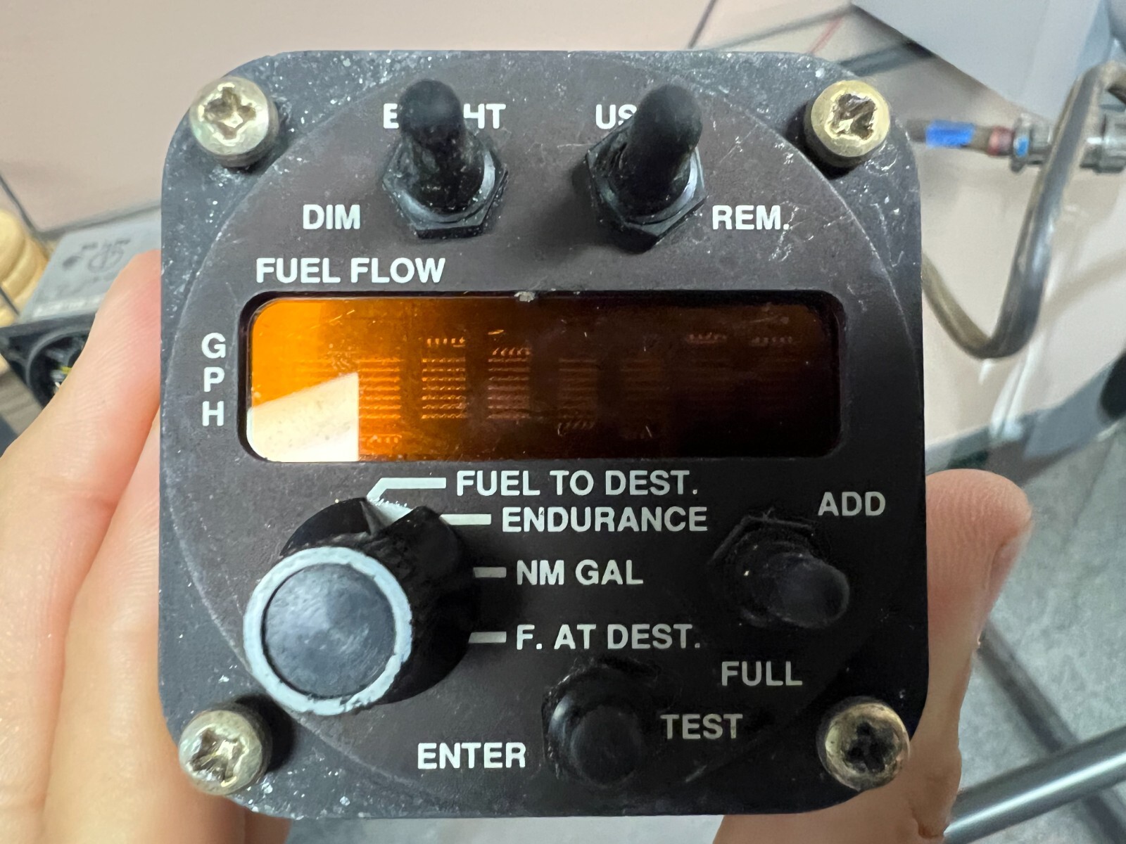 Shadin fuel flow indicator