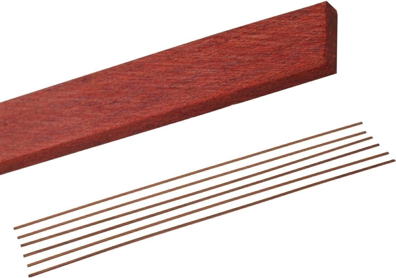 StewMac Natural Wood Guitar Bindings, Bloodwood - 6 Pack