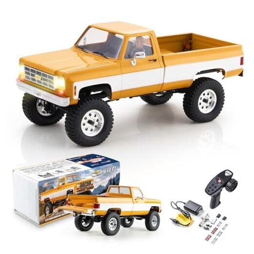 FMS 1/18 RC Crawler FCX18 Chevy K10 RC Truck RTR RC Car Official Yellow