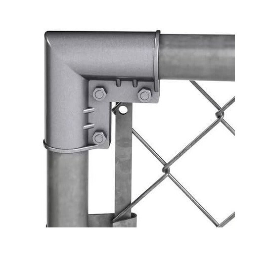 4pcs Aluminum Gate Corners Chain Link Fence Gate Elbows for 1-3/8" Diameter Pipe