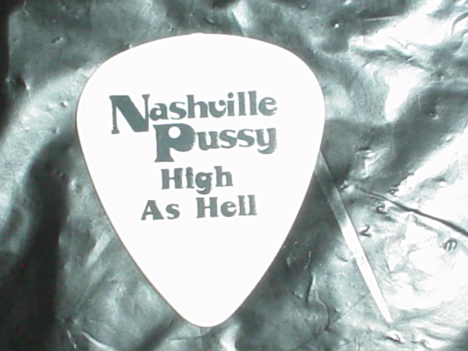 NASHVILLE PUSSY Logo  High As Hell & Cowgirl with Gun Concert Tour GUITAR PICK
