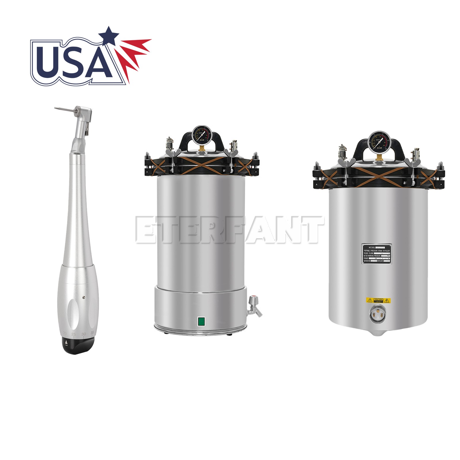 Autoclave Steam Sterilizer 24L High Pressure Sterilizer/Dental Torque Wrench Kit