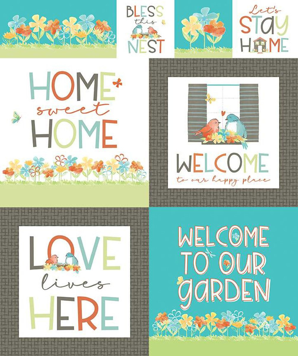 Happy at Home Panel BY Riley Blake -PANEL - Panel measures 36" x 43.5"