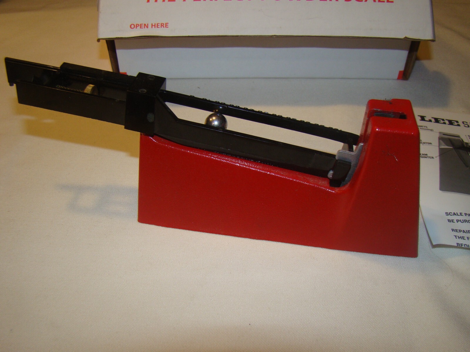 Lee Precision 90681 Safety Balance Beam Mechanical Powder Scale MISSING TRAY