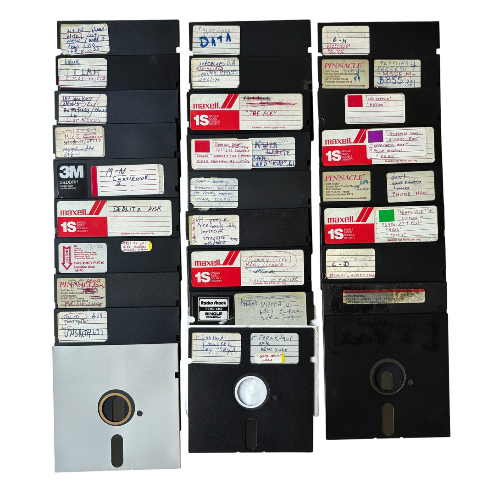 Commodore 64 Floppy Disks Untested - 50 Games + 27 Misc + Panther C64 Assembler