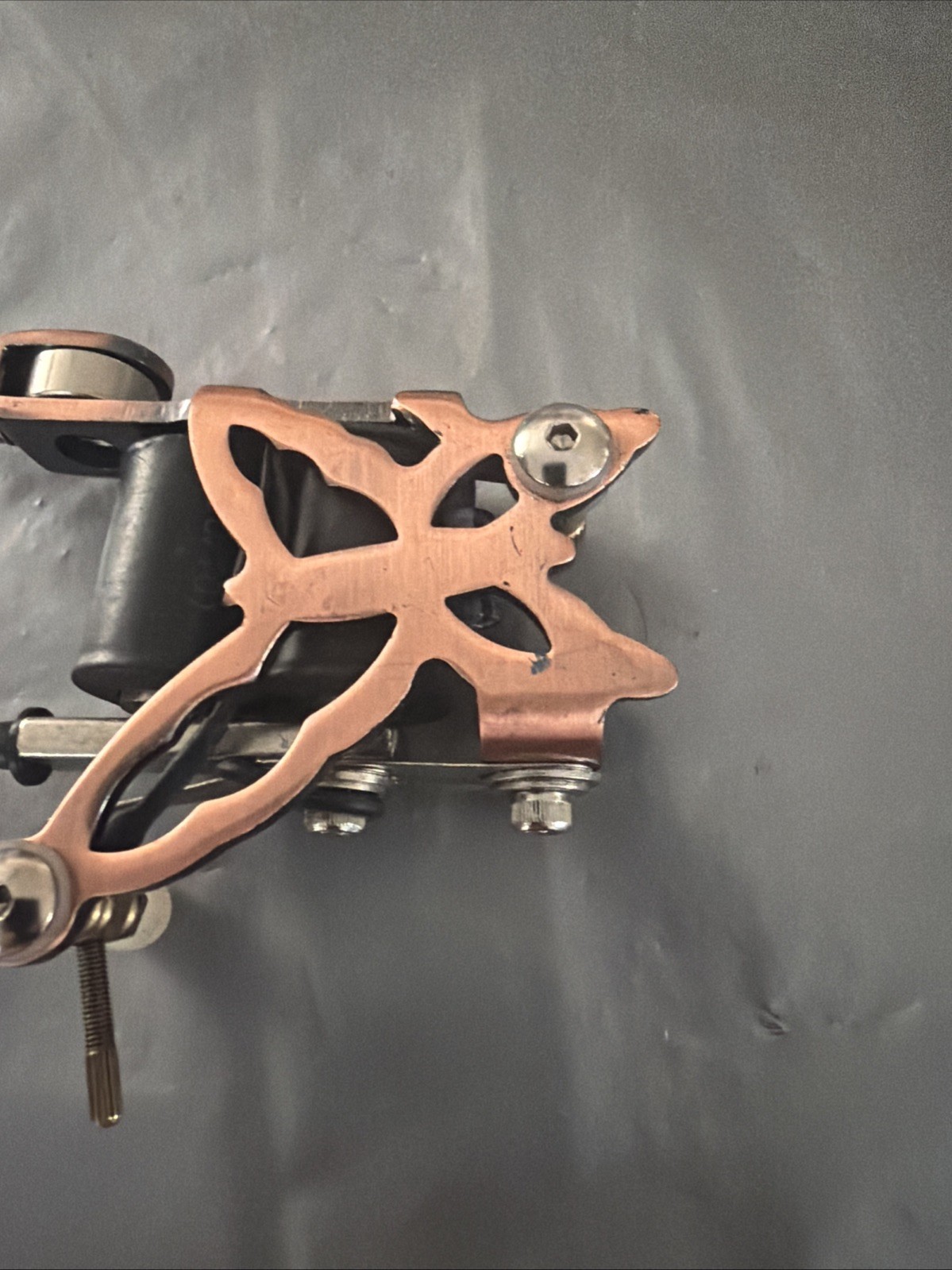 Vintage brass- Framed 10-wrap coil Tattoo Machine Used