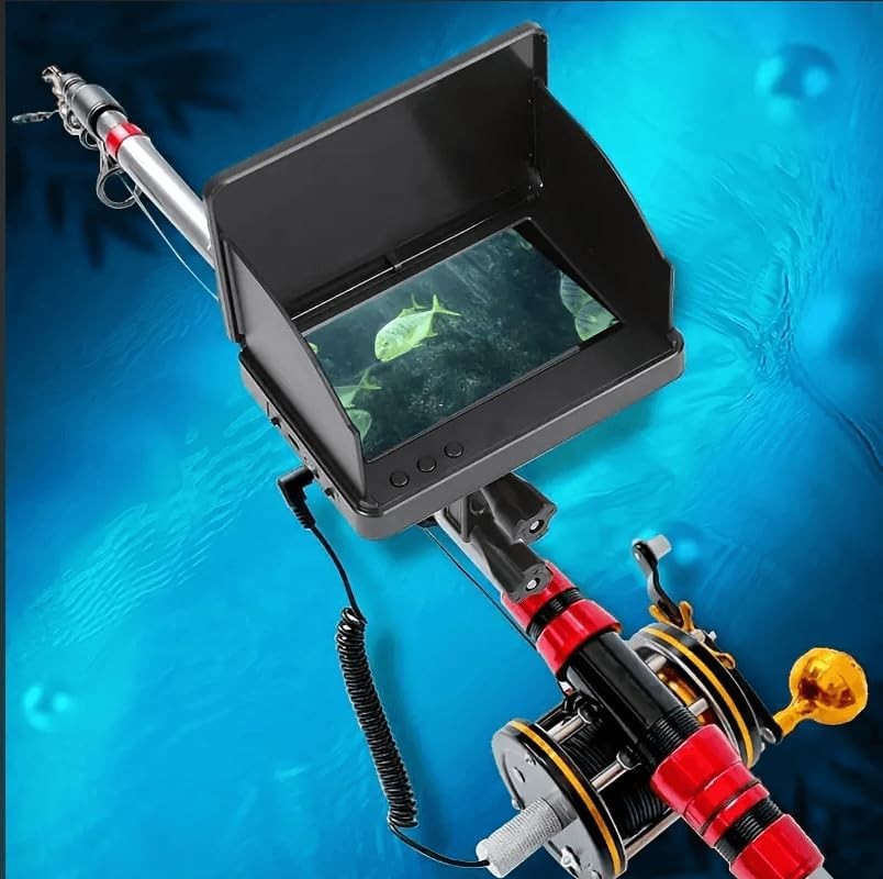 HD Underwater Fishing Camera with 4.3" LCD, Night Vision, 50ft Cable, Waterproof
