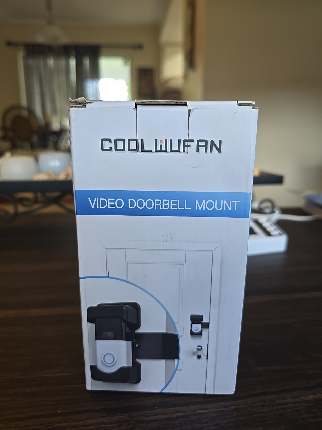 Anti-Theft Ring Doorbell Mount No-Drill Adjustable Holder for Apartment Door