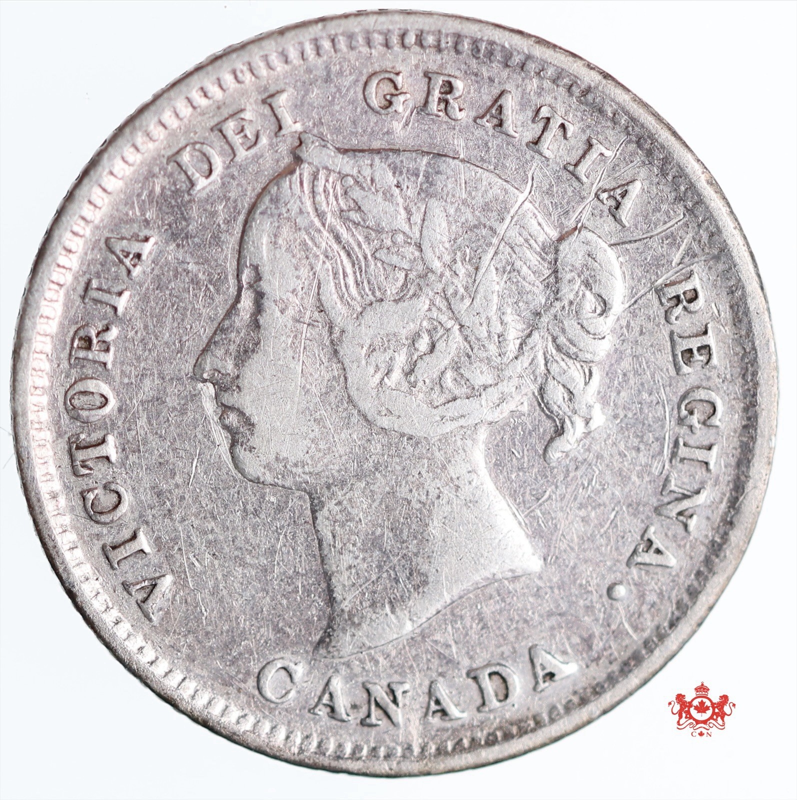 1889 Canada 5 Cents - VF - Scratches Lot#12774