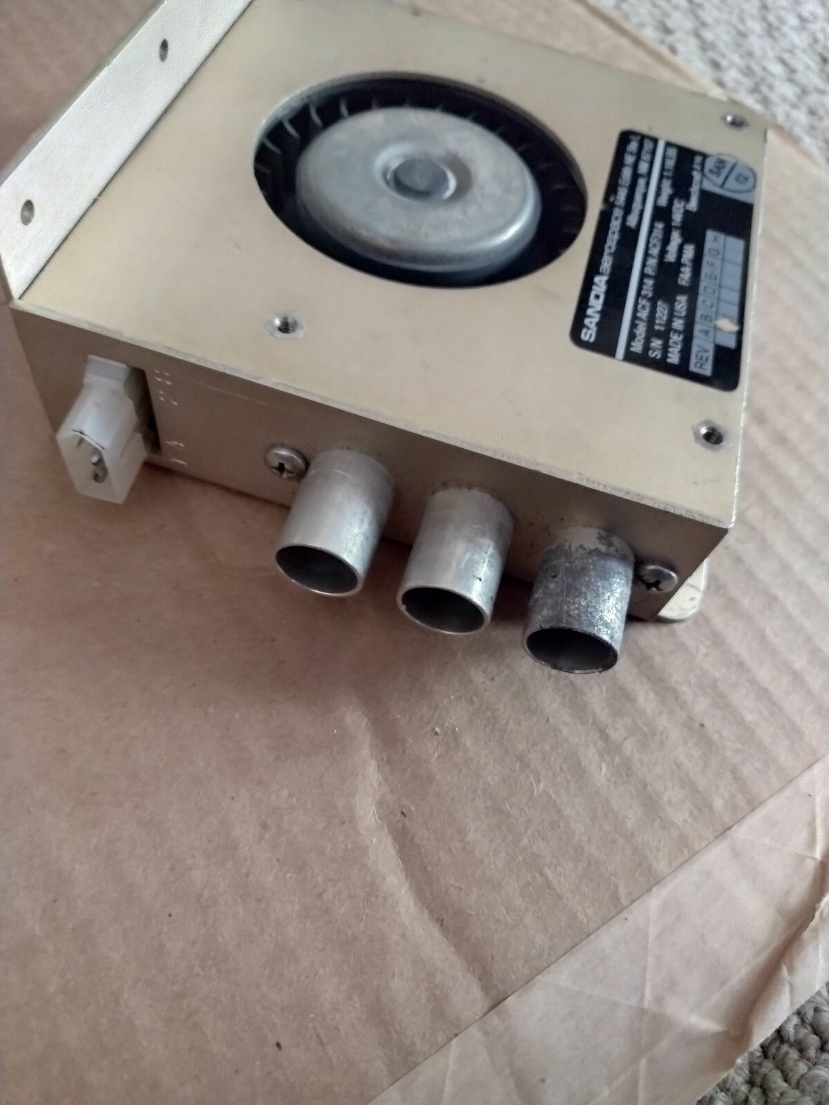 Sandia Aerospace Avionics Cooling Fan (14V) Mod B, Includes A New Connector