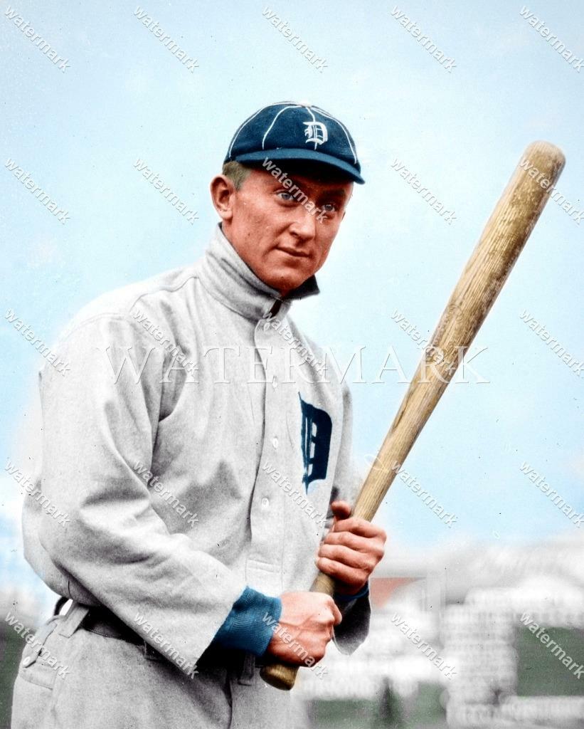 EL385 Ty Cobb Detroit Tigers Baseball 8x10 11x14 16x20 Colorized Photo