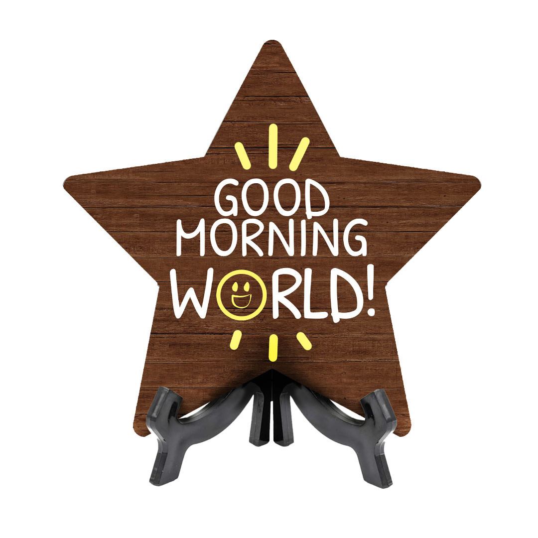 Good Morning Star Table Sign | Family and Faith Home Decor