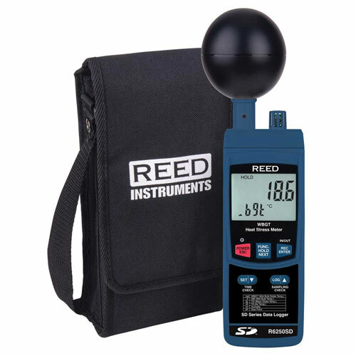 Reed Instruments R6250SD Heat Stress Meter w/ SD Card Slot for Data Logging