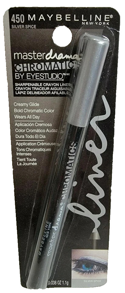 Maybelline Master Drama Chromatics SHARPENABLE Crayon PENCIL - Silver Spice 450