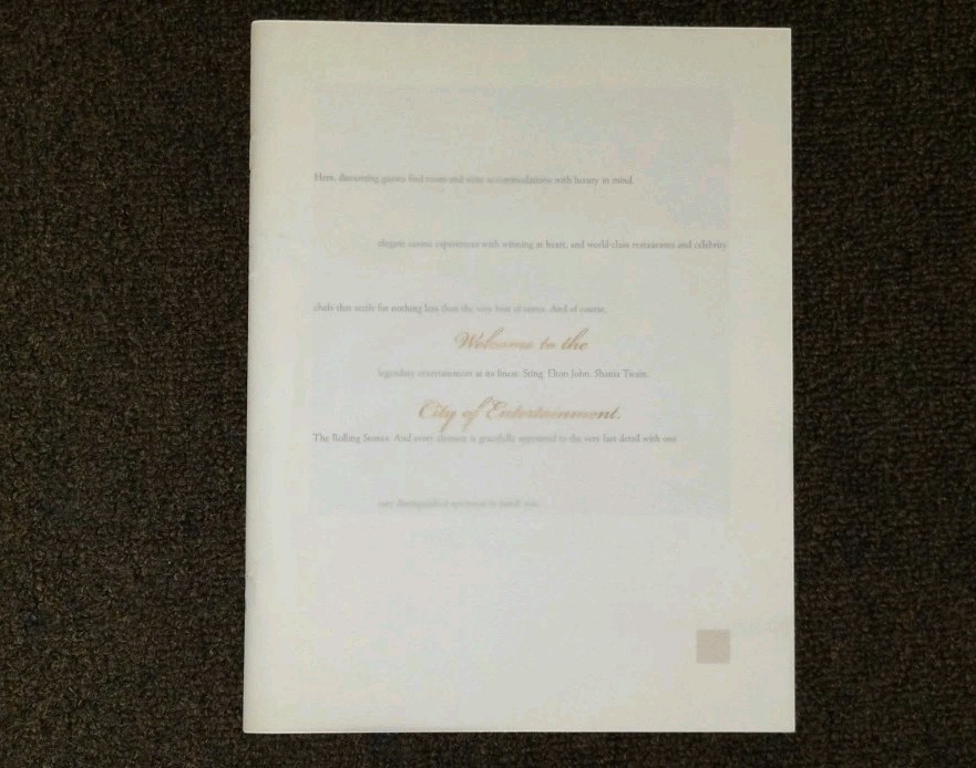 MGM Grand Casino Hotel Las Vegas Nevada vintage sales brochure 1990s Conventions