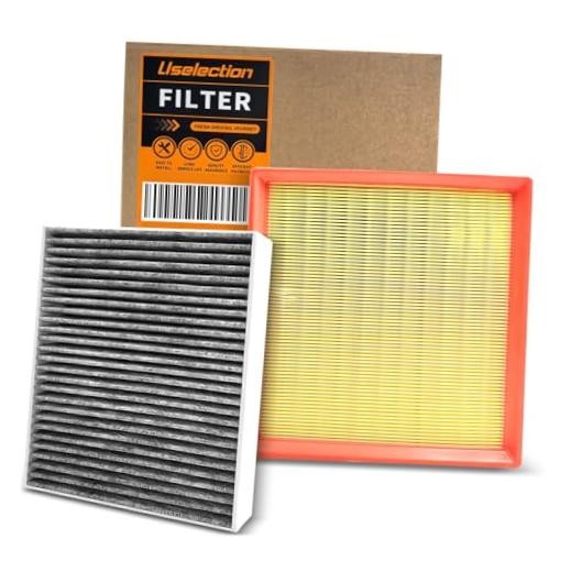 Cabin & Engine Air Filter W/Activated Carbon Set for(2012-2018) BMW 328I, 328I