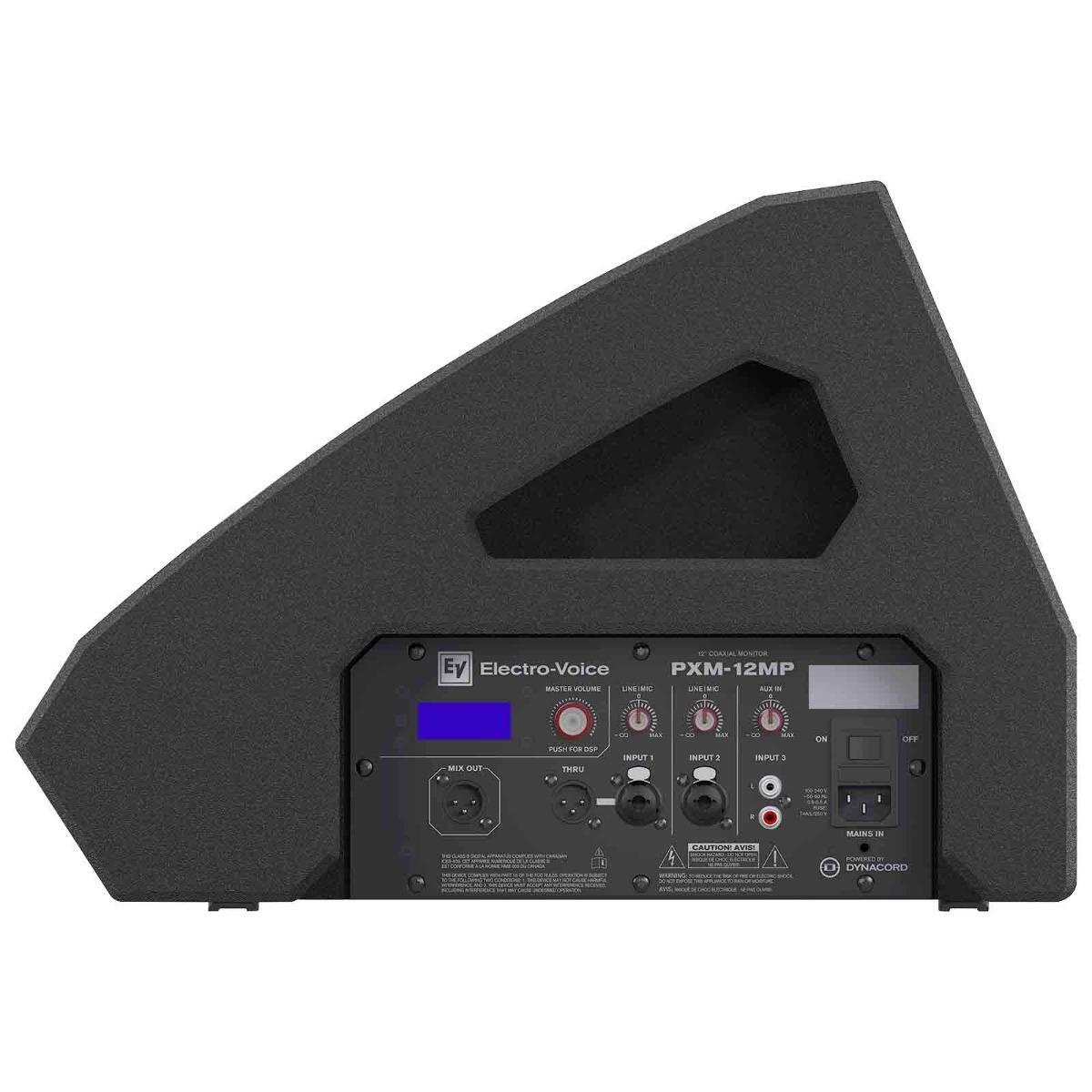 Electro-Voice PXM-12MP 12" Powered Active Black Coaxial Monitor Speaker w Cover