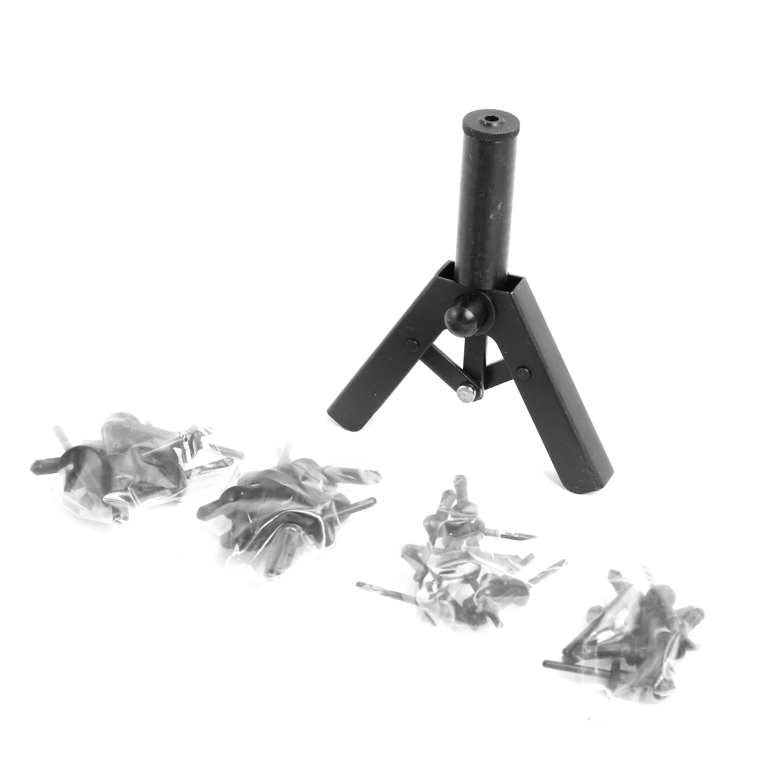 41 Pc Assorted Plastic Riveter Rivet Gun Quick Set Hand Tool W/ 40 Poly Rivets