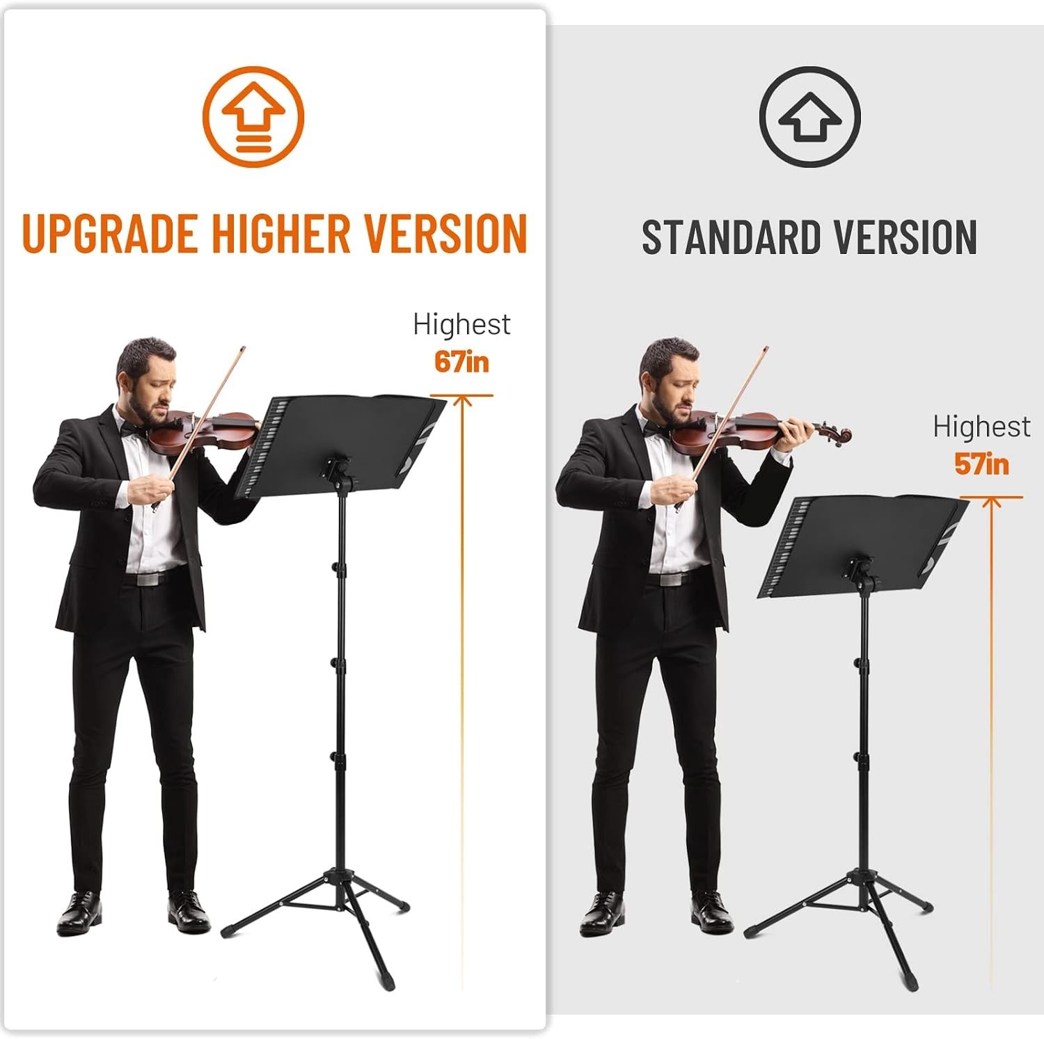 Portable Metal Stand with Adjustable Height & Carrying Bag