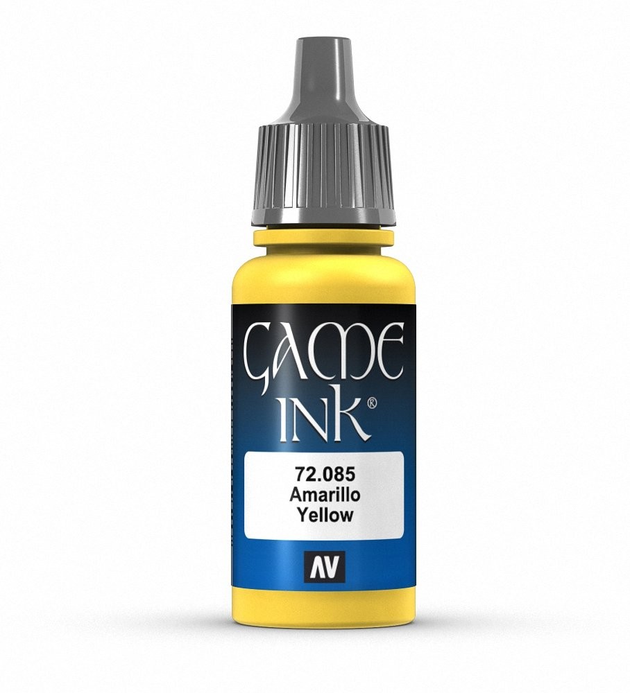 Vallejo - Game Color Ink | Yellow 18 ml. (0.60 0.6 Fl Oz (Pack of 1),