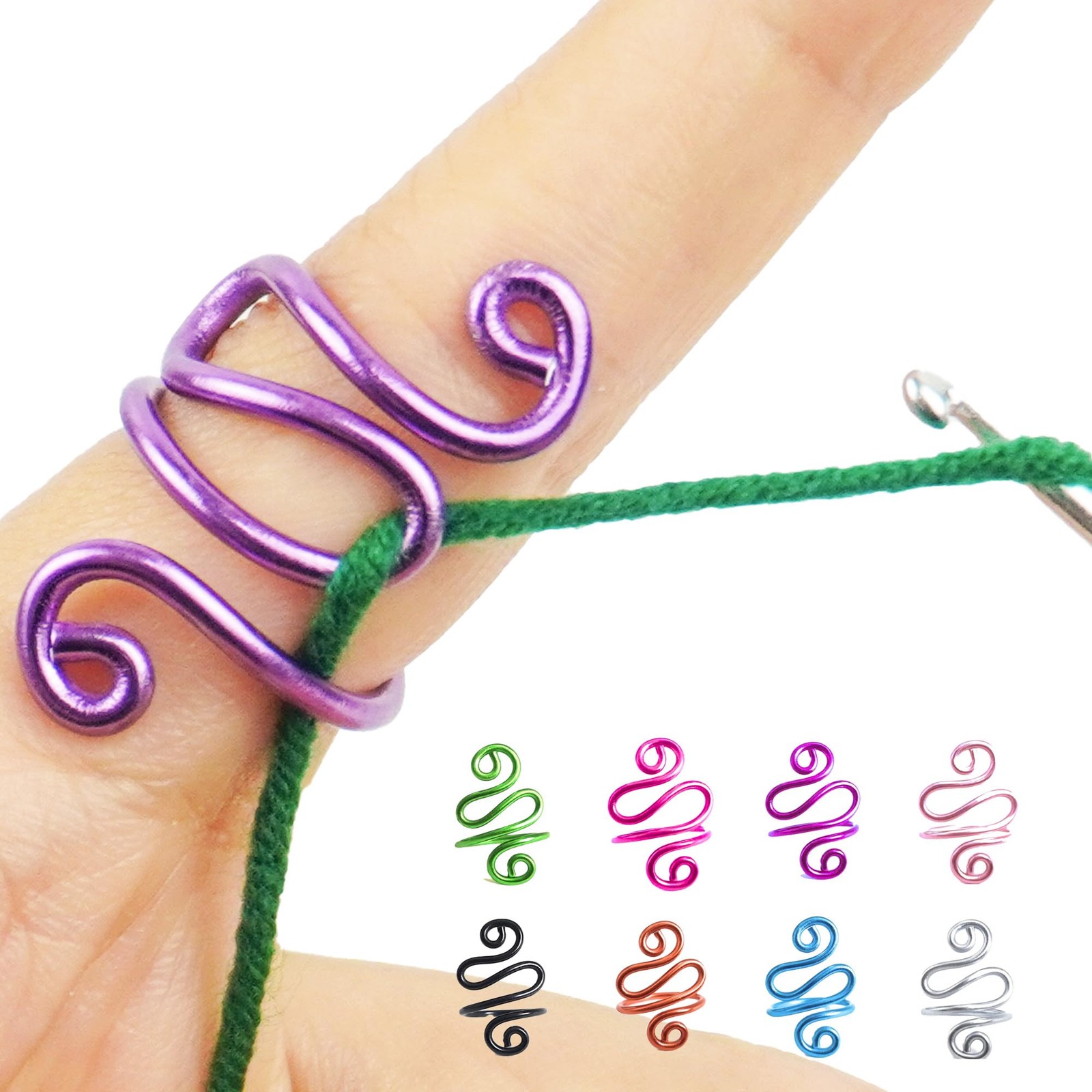 Handmade Crochet Tension Ring, Lefties & Righties Yarn Tension Control Ring, ...