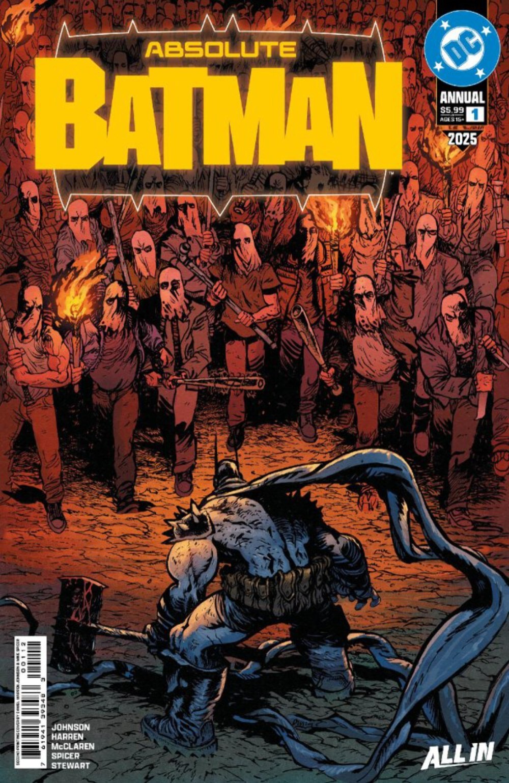 Absolute Batman 2025 Annual #1 2nd Print Warren Johnson (01/21/26)
