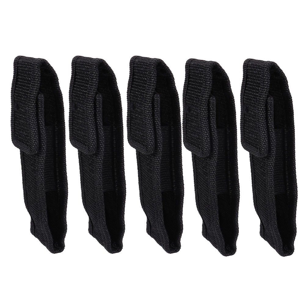 Black Cloth Flashlight Pouch for Outdoor Use Multipurpose Design