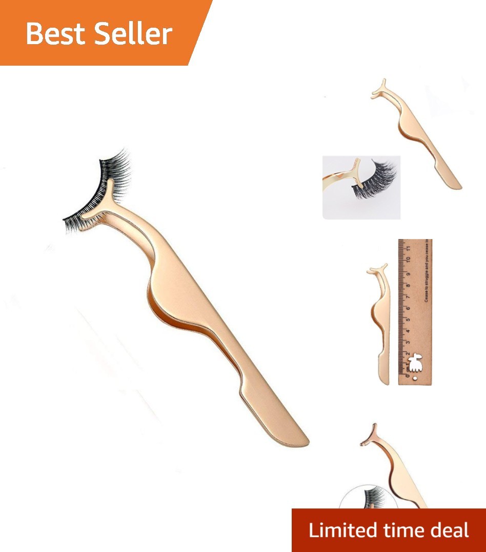 Luxury Golden Eyelash Extension Tweezers – Perfect for Application and Removal