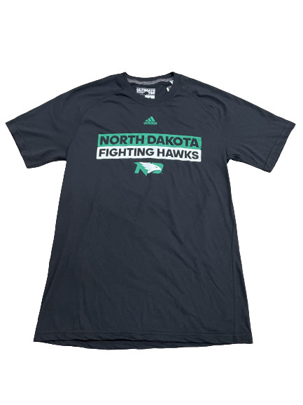 Adidas NCAA Univ. of North Dakota Block Tee Black/Green DX4545
