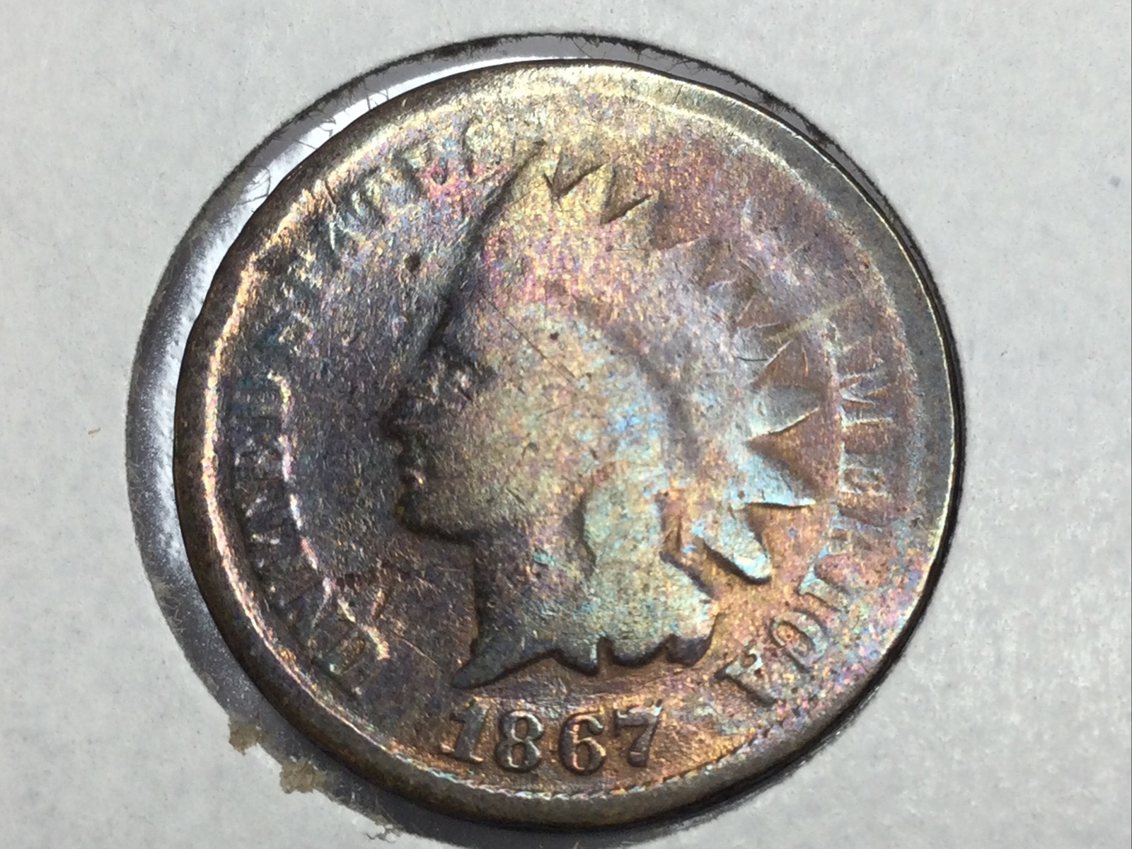 1867 Indian Cent value priced