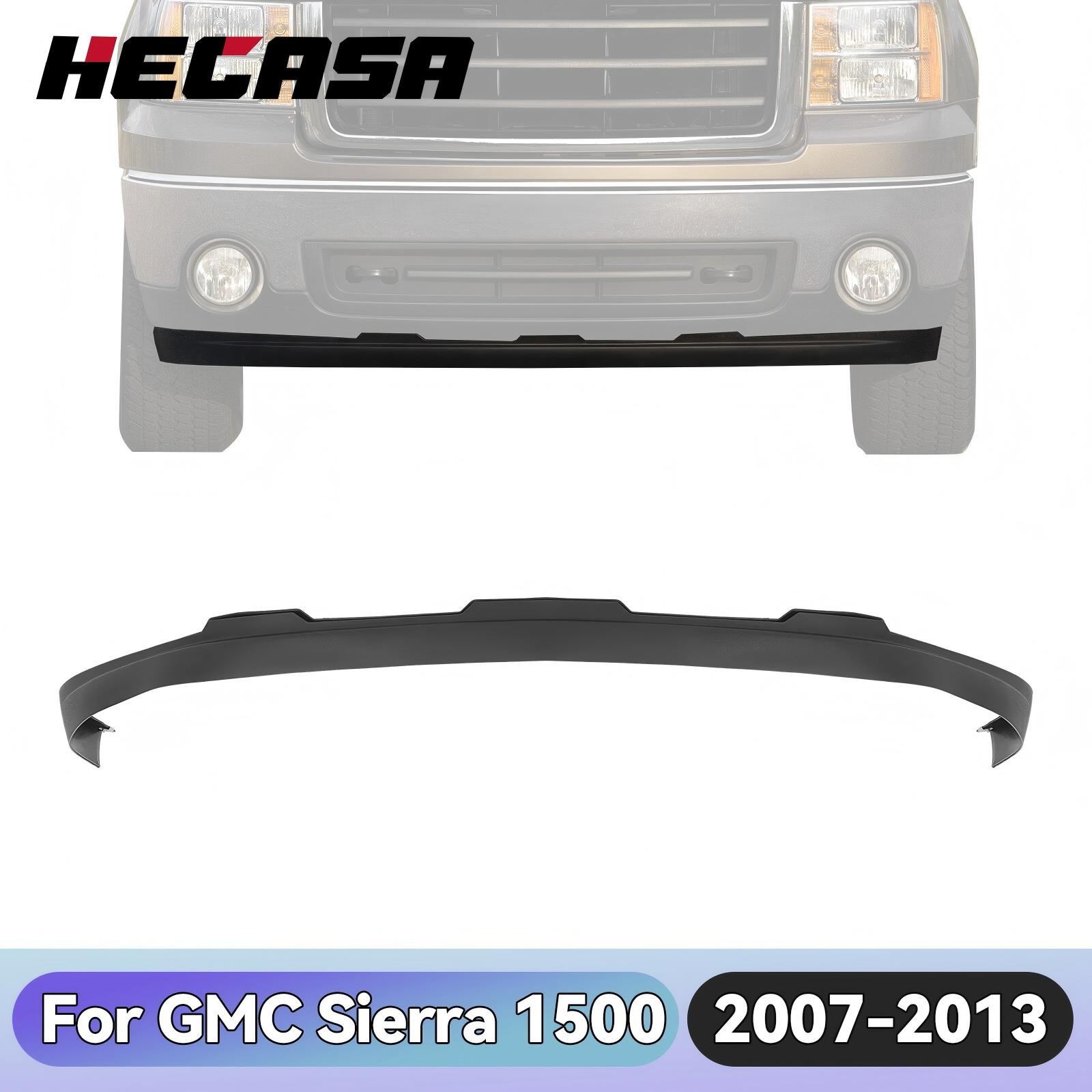 For GMC Sierra 1500 2007-2013 2011 Front Bumper Valance Air Deflector Textured