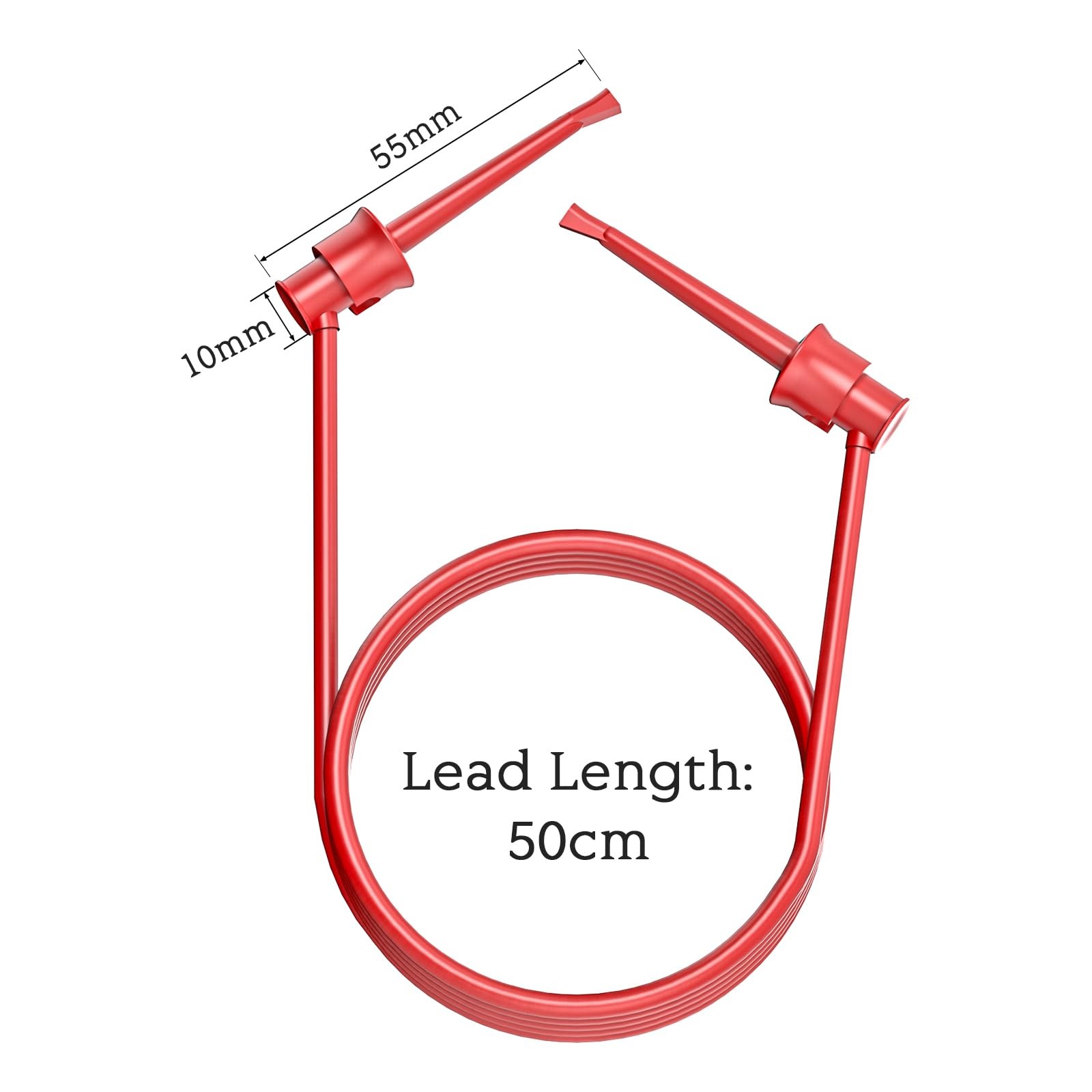 Goupchn Test Hook Clips Silicone Test Leads 5PCS Five Colors