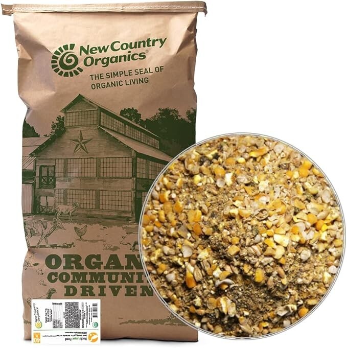 New Country Organics I Organic Duck Layer Feed 40lb I Soy-Free I 19% Protein