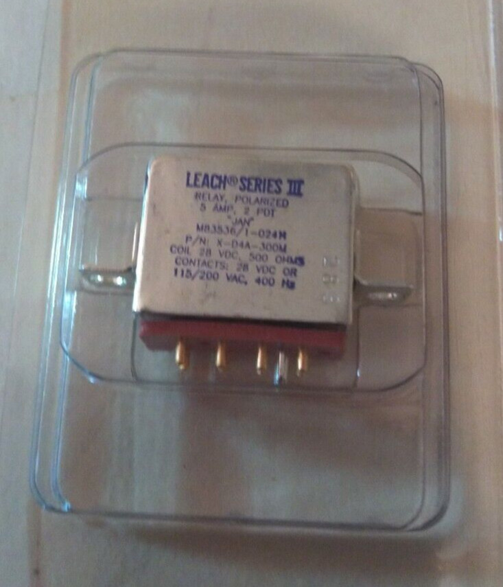 M83536/1-024M - Alt. P/N X-D4A-300M - Relay Leach - New Surplus