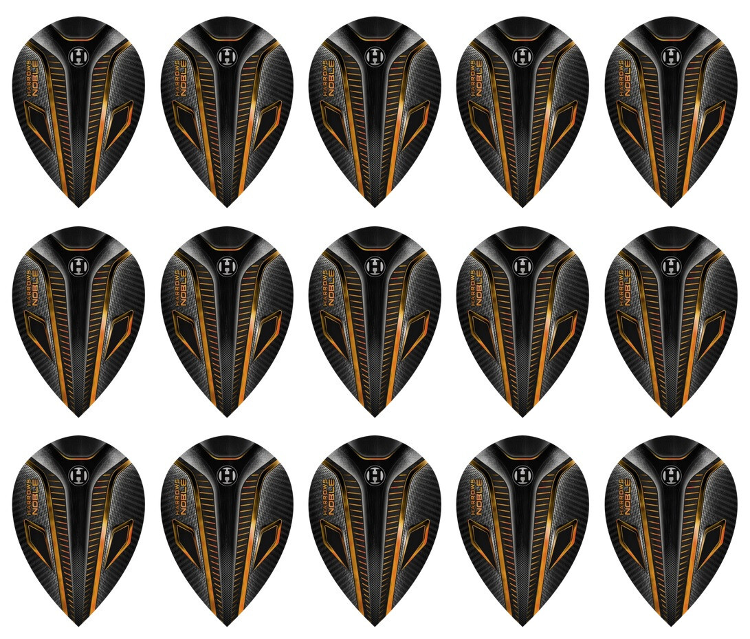5 New Sets Harrows Noble Pear Dart Flights – Ships w/ Tracking - Gold