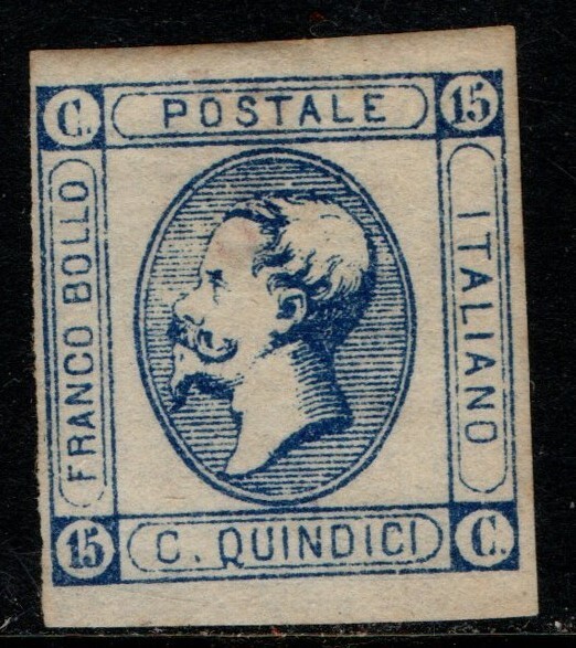 Italy 1863 15c Victor Emmanuel II SG7 Mint