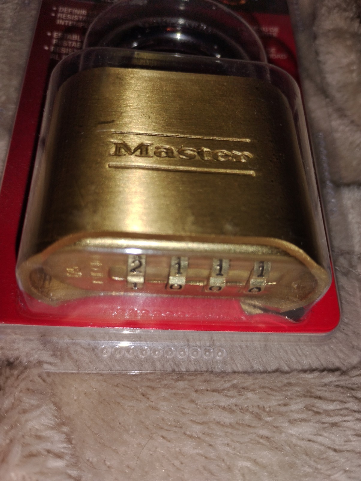 Master Lock Resettable Combination Padlock Model 175D * New In Package!