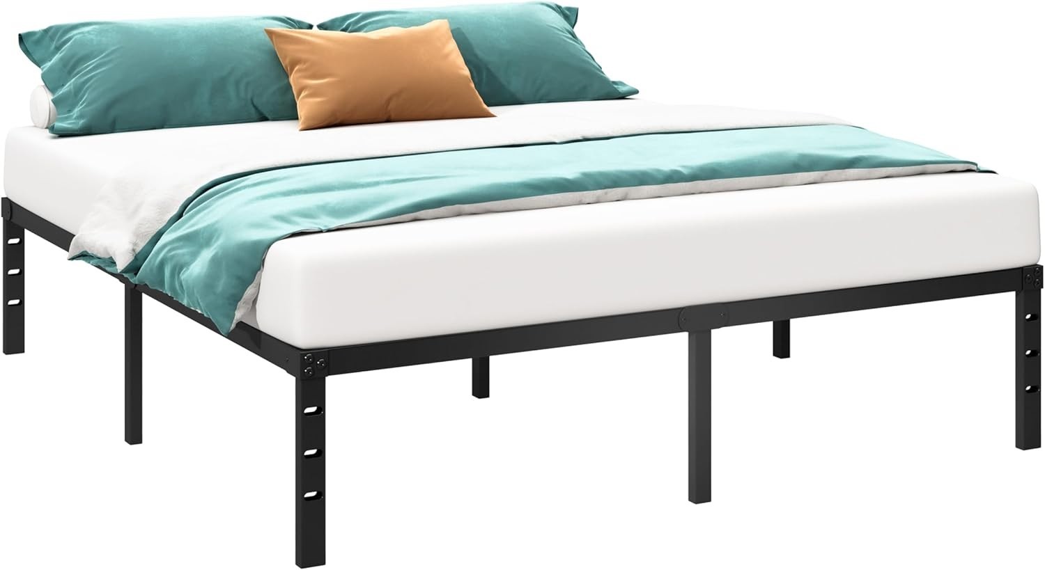 Minimalist 14-Inch Metal Platform Bed Frame – Ultimate Stability & Storage
