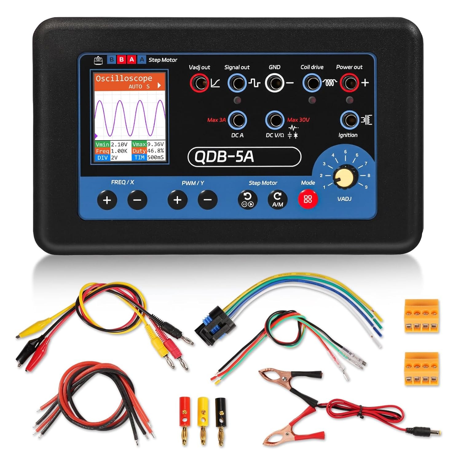 QDB-5A Ignition Coil Tester Automobile Actuator Drive Detector Fuel Injectors